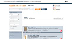 Desktop Screenshot of elektronika.aprohirdetes.biz