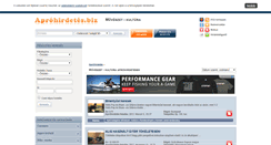 Desktop Screenshot of muveszet-kultura.aprohirdetes.biz